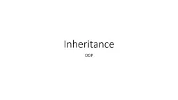 Inheritance  OOP Inheritance