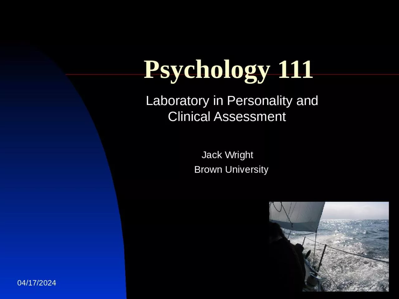 PPT-11/2/2010 1 Psychology 111