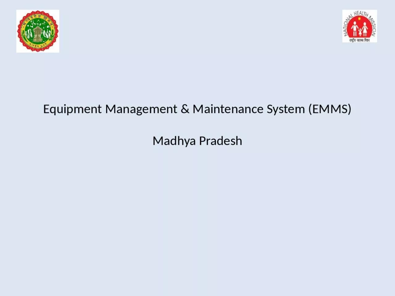 Equipment Management & Maintenance System (EMMS)