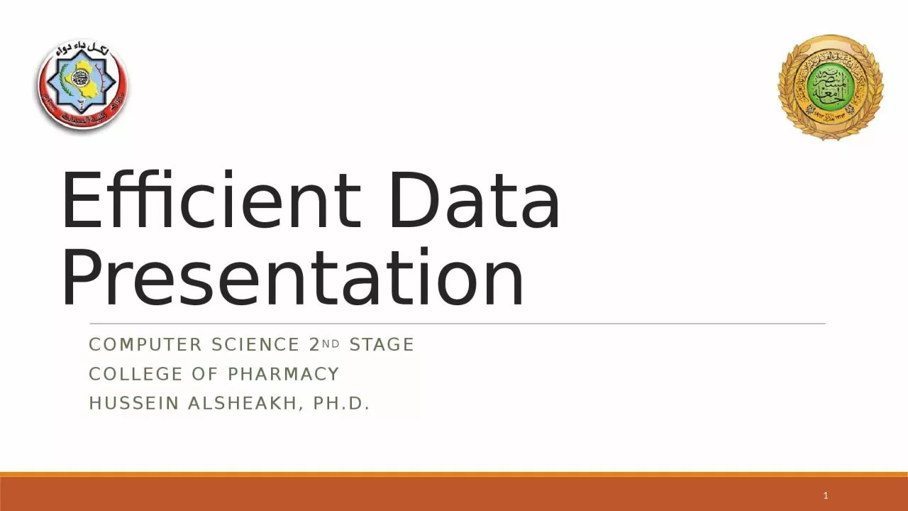 Efficient Data Presentation