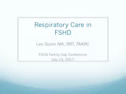 Respiratory Care in  FSHD