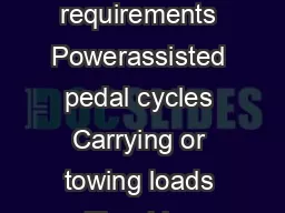 Cycling Rules Department of Transport Contents Denition of a bicycle Standard requirements
