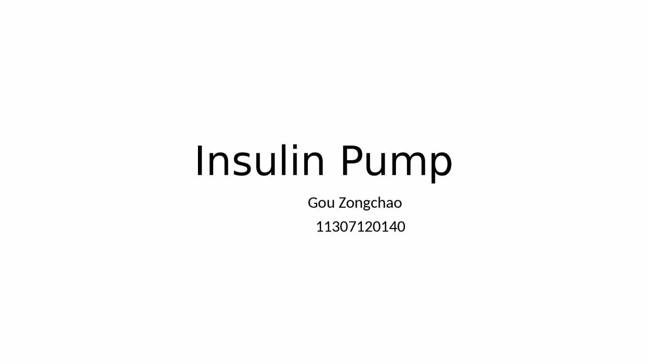 PPT-Insulin Pump Gou