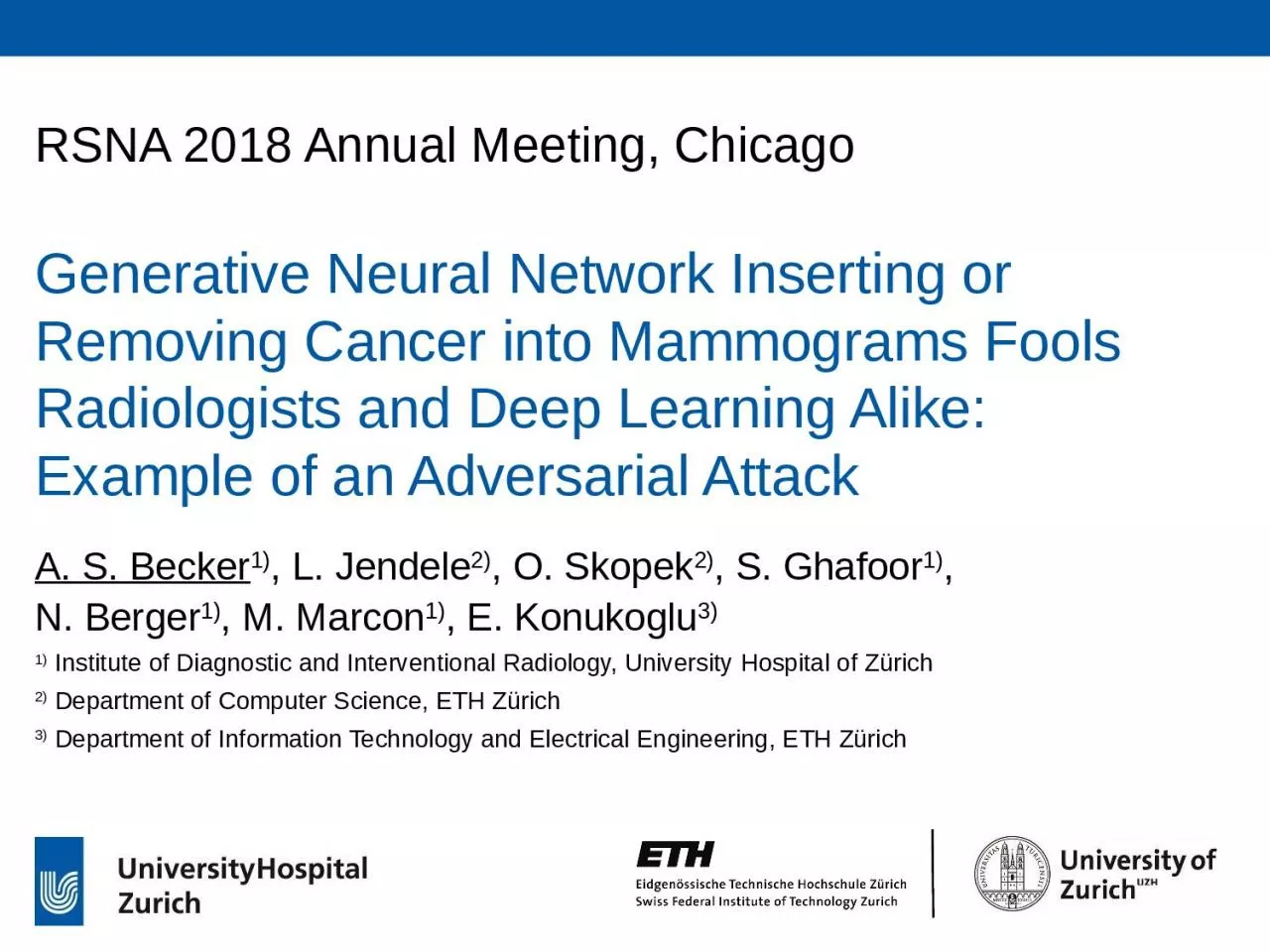 PPT-RSNA 2018 Annual Meeting, Chicago