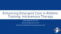 Enhancing Emergent Care in Athletic Training: Intravenous Therapy