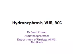 Hydronephrosis, VUR, RCC