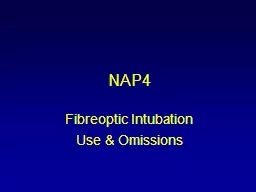 NAP4 Fibreoptic Intubation