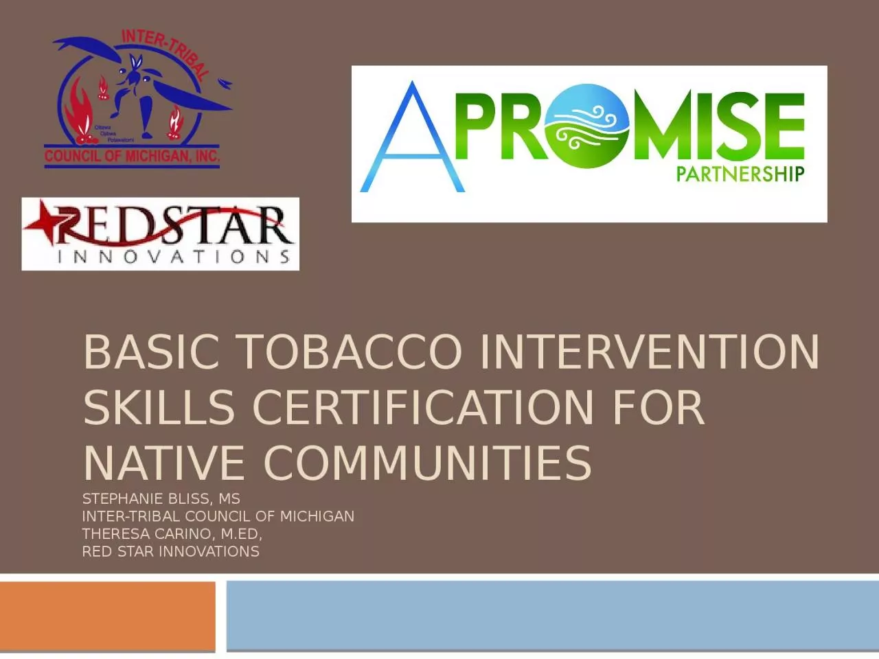 PPT-Basic Tobacco Intervention Skills Certification for Native Communities