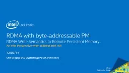 RDMA with  byte-addressable PM