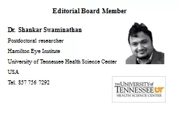 Dr.  Shankar  Swaminathan