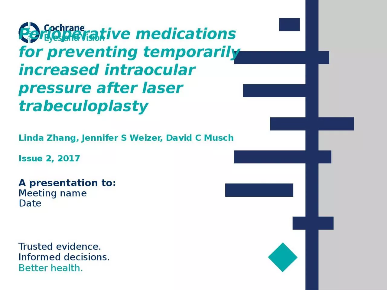 Perioperative medications for preventing temporarily increased intraocular pressure after