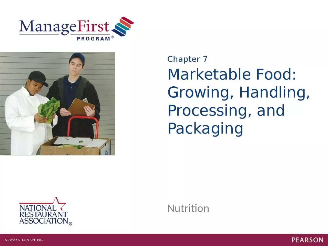 Marketable Food: Growing, Handling, Processing, and Packaging