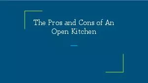 The Pros and Cons of An Open Kitchen