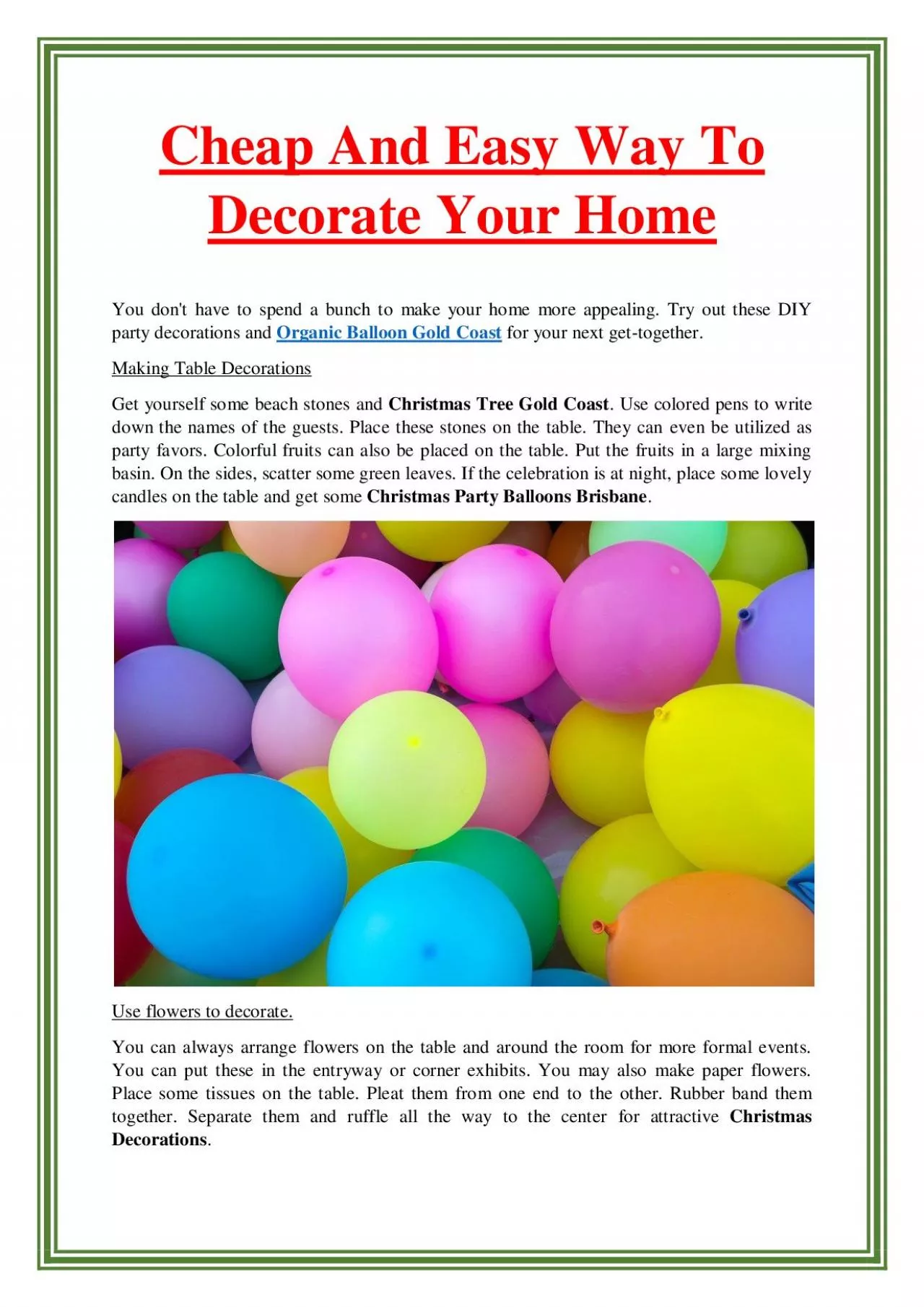 Cheap And Easy Way To Decorate Your Home