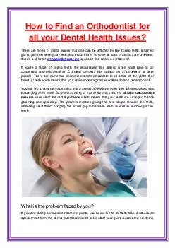 How to Find an Orthodontist for all your Dental Health Issues?