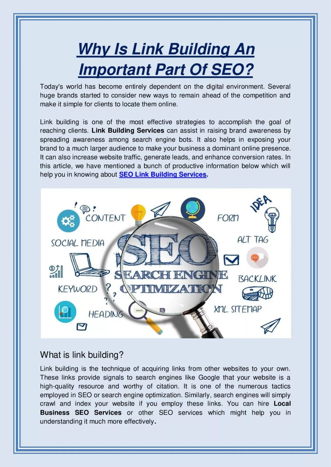 PDF-Why Is Link Building An Important Part Of SEO?