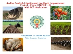 Andhra Pradesh Irrigation and Livelihood  Improvement Project – Phase II (APILIP –