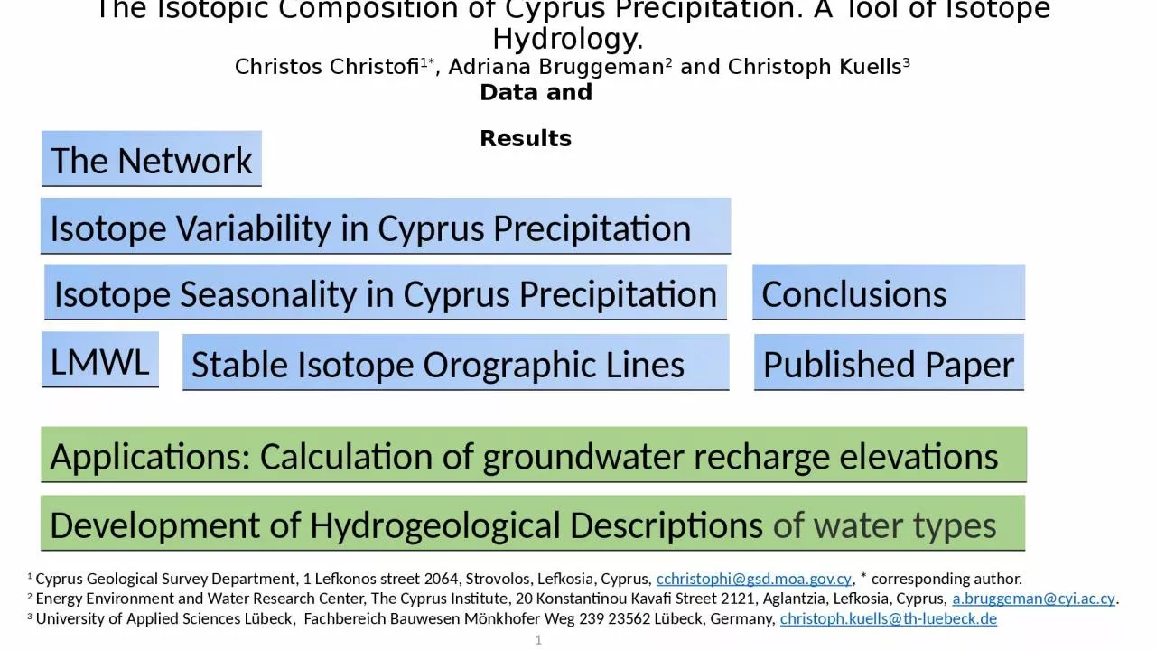 PPT-The Network Isotope Variability