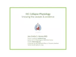 IVC Collapse Physiology knowing the caveats & evidence