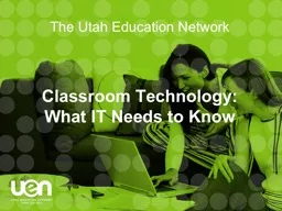 The Utah Education Network