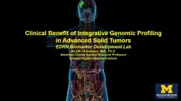 Clinical Benefit of Integrative Genomic Profiling