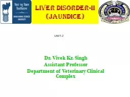 Liver Disorder-II (Jaundice)