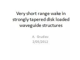 Very short range wake in strongly tapered disk loaded waveguide structures