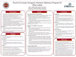 Proof-of-Concept: Ketogenic Nutrition Adherence Program for Older Adults