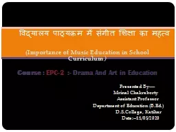 ( Importance of Music  Education