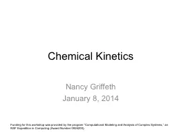 Chemical Kinetics Nancy