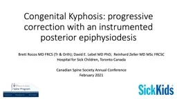 Congenital Kyphosis: progressive correction with an instrumented posterior epiphysiodesis