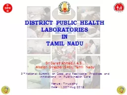 DISTRICT PUBLIC HEALTH LABORATORIES