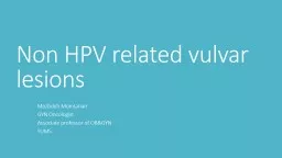 Non HPV related vulvar lesions