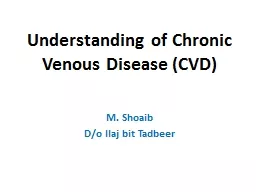 Understanding of Chronic Venous Disease (CVD)
