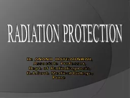 RADIATION  PROTECTION   Dr.