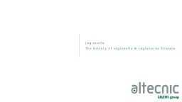 Legionella The History of Legionella & Legionnaires Disease