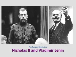 Nicholas II and Vladimir Lenin