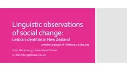 Linguistic observations of social change: