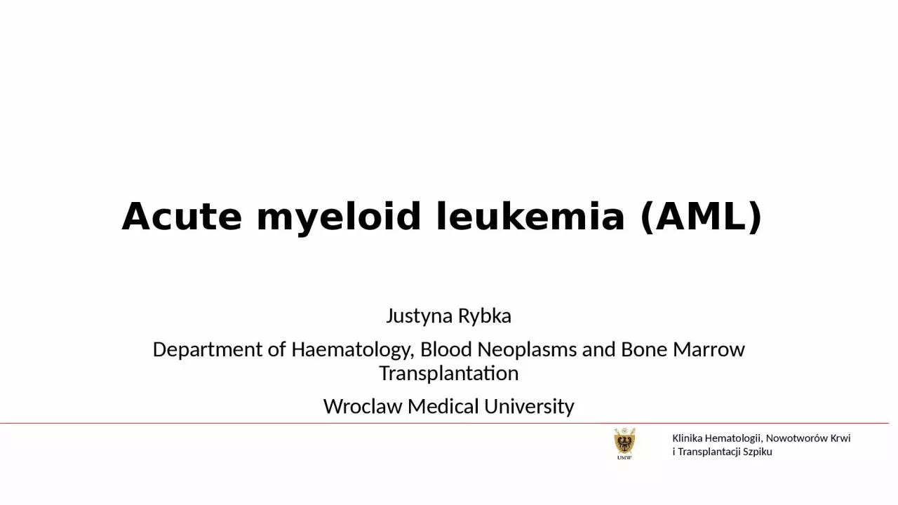 PPT-Acute myeloid leukemia (AML)