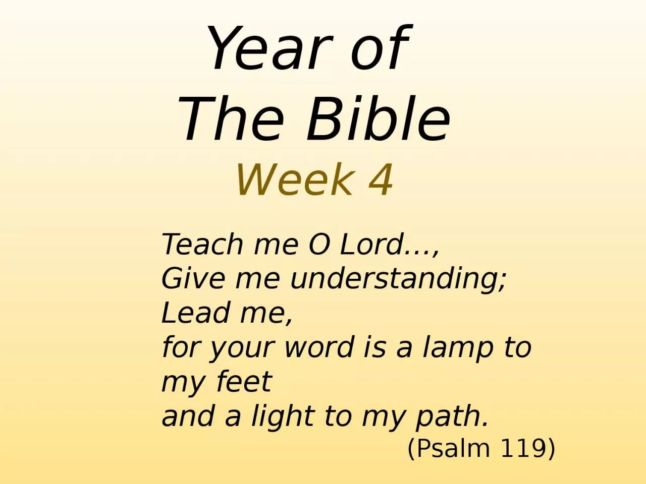 PPT-Year of The Bible Week 4