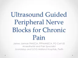 Ultrasound Guided  P eripheral