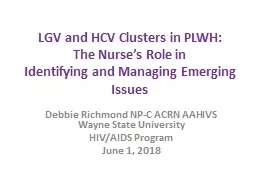 LGV  and HCV Clusters in PLWH: