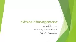 Stress Management Dr   Aditi