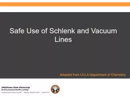 PPT-Safe Use of Schlenk and Vacuum Lines