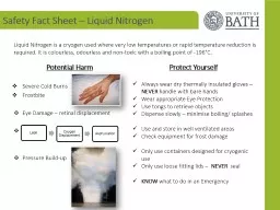 Safety Fact Sheet – Liquid Nitrogen