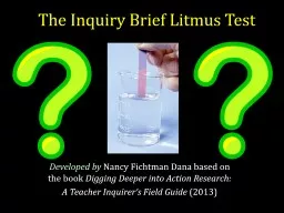 The Inquiry Brief Litmus Test