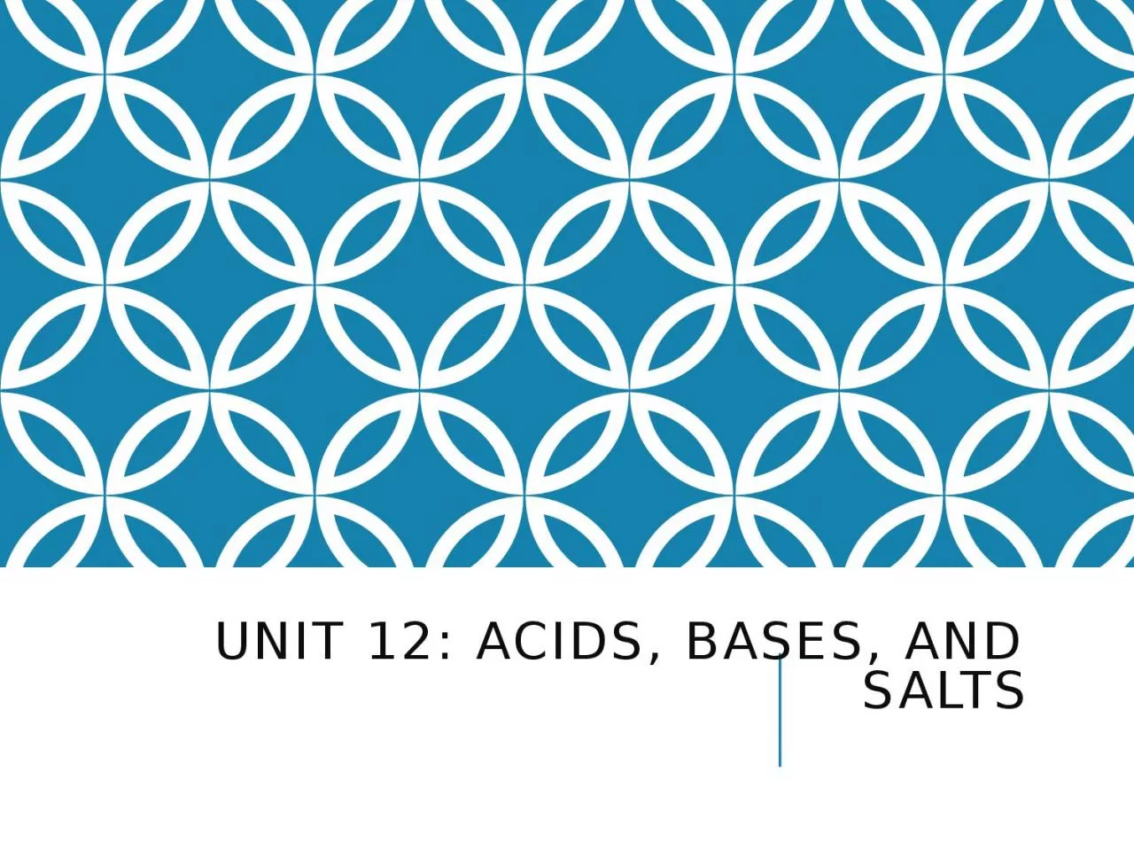 PPT-UNIT 12: ACIDS, BASES, and SALTS