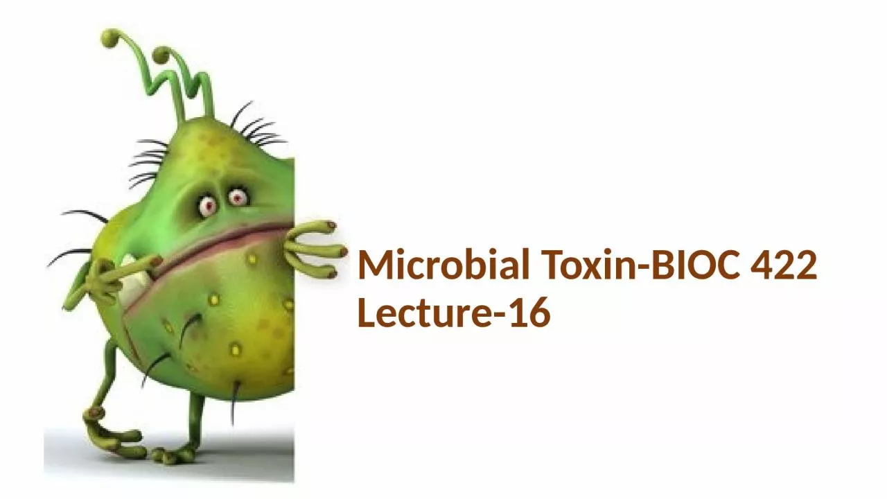 Microbial Toxin-BIOC 422