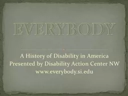 A History of Disability in America