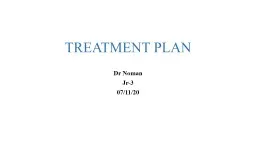 TREATMENT PLAN Dr   Noman